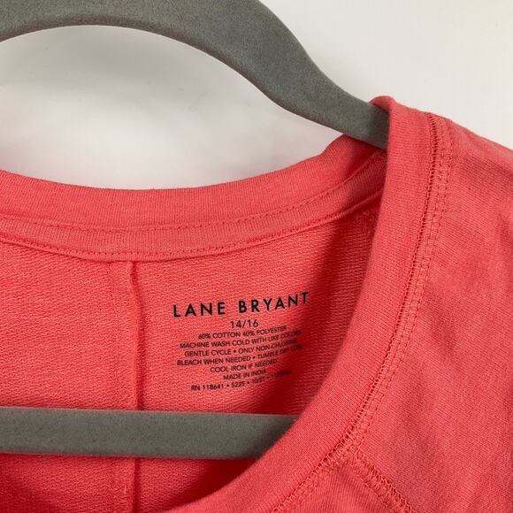 Lane Bryant Short Sleeve Top Orange Size 14/16 NWT - Picture 6 of 6